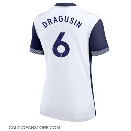 Maglia Calcio Tottenham Hotspur Radu Dragusin #6 Prima Divisa Donna 2024-25 Manica Corta